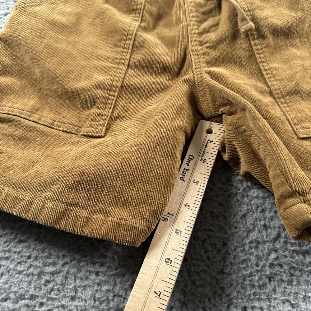 Katin Corduroy Shorts Mens S Brown Elastic Drawstring Pockets Casual Beach - Picture 6 of 10